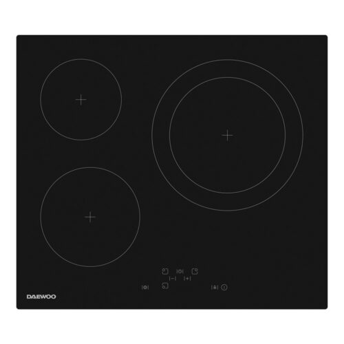 Daewoo BH6VTF26BNL-ES - Vitroceramica Independiente Radiantes 3 Zonas Coccion Ancho 60 Cm