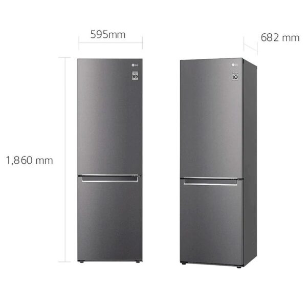 Lg GBP61DSPGN - Frigorifico Combi Nofrost D Alto 186 Cm Ancho 59.5 Cm Inox - Imagen 2