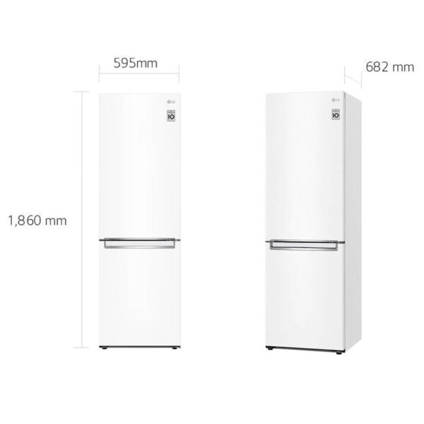 Lg GBP61SWPGN - Frigorifico Combi Nofrost D Alto 186 Cm Ancho 59.5 Cm Blanco - Imagen 2