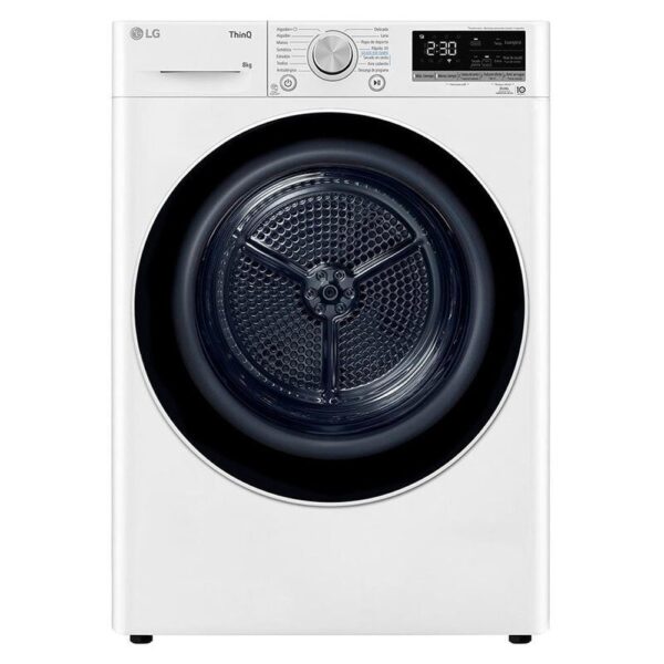 Lg RH80V9AV4N - Secadora Con Bomba De Calor 8 Kg A Blanco