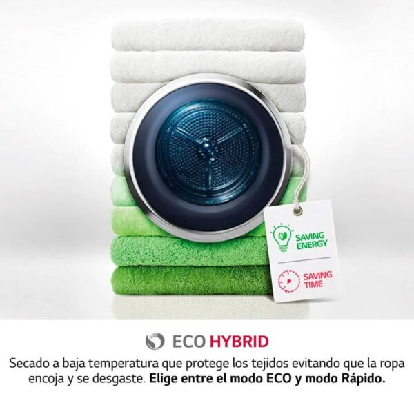 Lg RH90V9PV2N - Secadora Con Bomba De Calor 9 Kg A Inox - Imagen 4