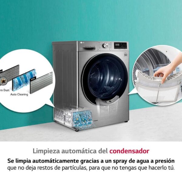 Lg RH90V9PV2N - Secadora Con Bomba De Calor 9 Kg A Inox - Imagen 6