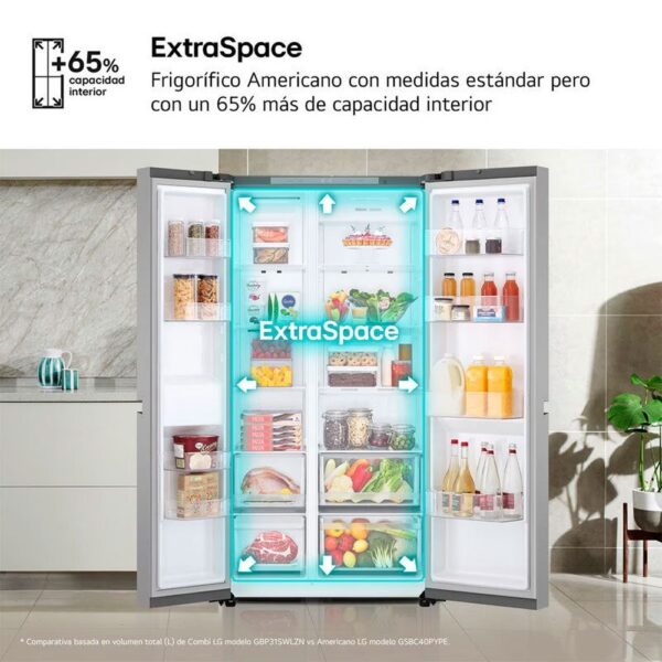 Lg GSBC40PYPE - Frigorifico Combi Nofrost E Alto 179 Cm Ancho 91 Cm - Imagen 9
