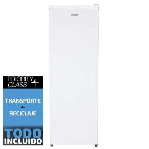Congelador vertical Sauber SERIE 3-cv17024wh – E alto 170 cm 242 litros. blanco