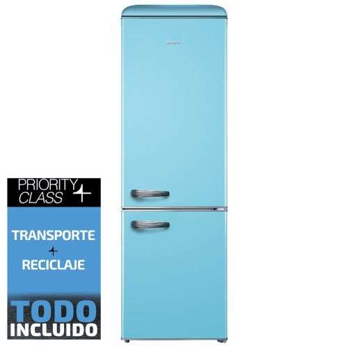 Frigorífico Combi Sauber SERIE 5-RETRO AZUL – E Alto 192 Cm Ancho 60 Cm Azul