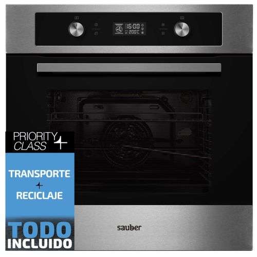 Horno A Pirolítico Sauber SHMP01I – Multifunción Con Display Inox