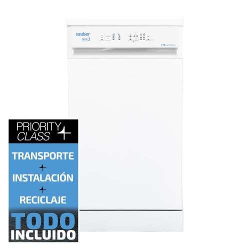 Lavavajillas Sauber SERIE 1-DW453W V – 45 cm E 10 Cubiertos Blanco