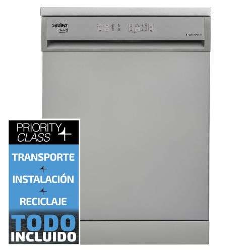 Lavavajillas Sauber SERIE 1-DW6103X V – 60 cm E 12 Cubiertos Inox