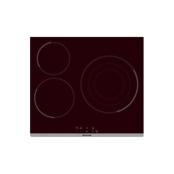 Brandt BPV6322B - Vitroceramica Independiente Radiantes 3 Zonas Coccion Ancho 58 Cm