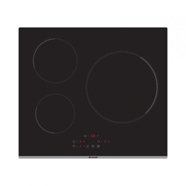 Brandt BPI6389B - Vitroceramica Induccion 3 Zonas Coccion Ancho 59 Cm