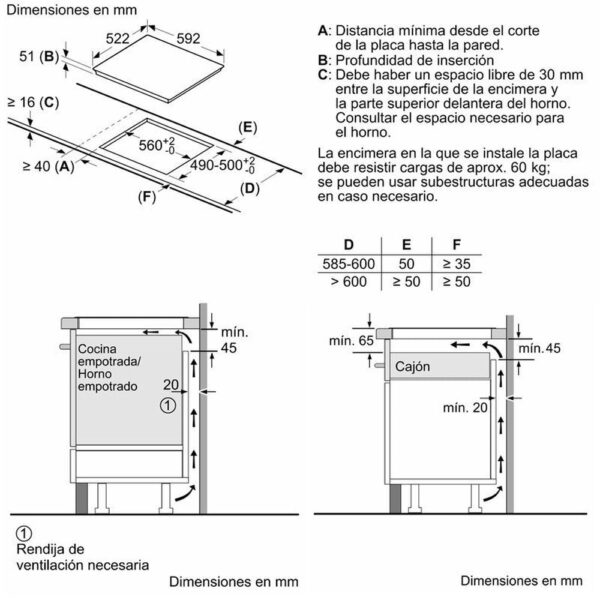 Bosch PUE611BB5E - Vitroceramica Induccion 4 Zonas Coccion Ancho 60 Cm - Imagen 6