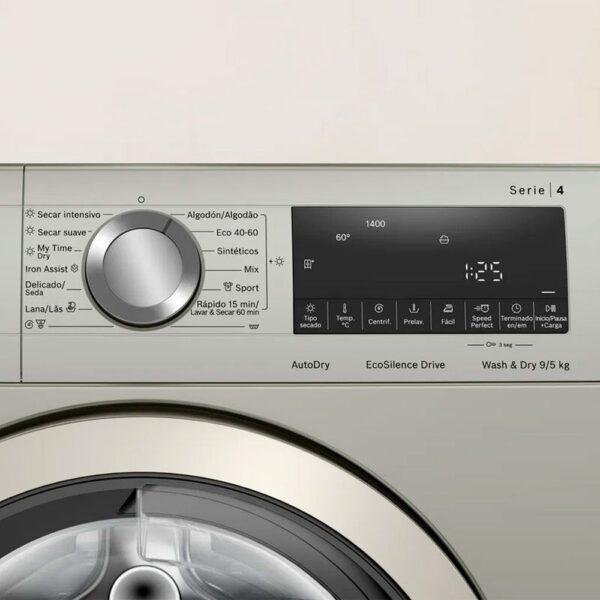 Bosch WNA1341XES - Lavadora Secadora 9/5 Kg 1400 Rpm E Inox - Imagen 2