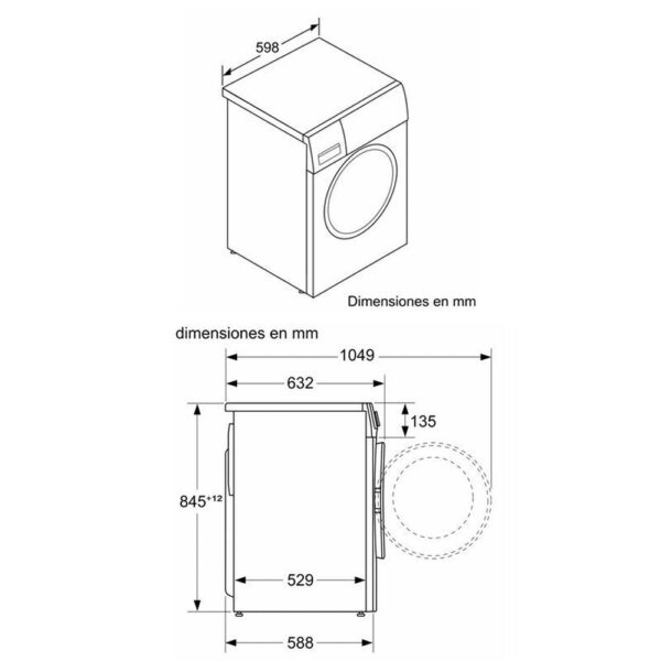 Bosch WGG254ZXES - Lavadora Carga Frontal 10 Kg 1400 Rpm A Inox - Imagen 2