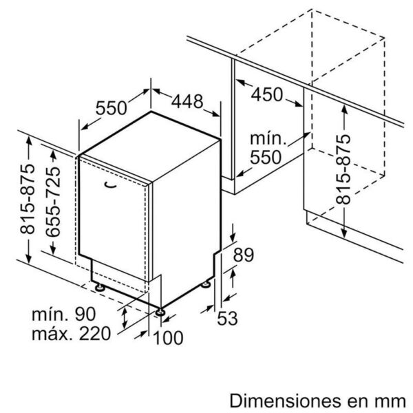 Bosch SPV4EMX25E - Lavavajillas Integrable C 10 Cubiertos - Imagen 2
