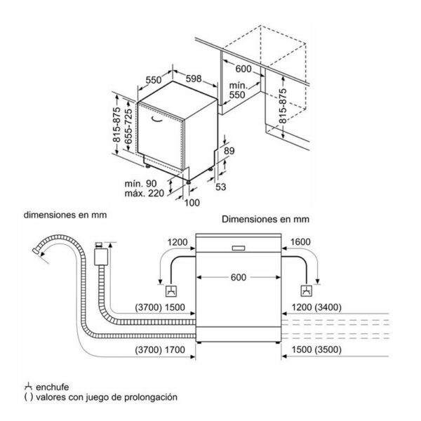BOSCH SMV2ITX09E - LAVAVAJILLAS INTEGRABLE E 13 CUBIERTOS - Imagen 2