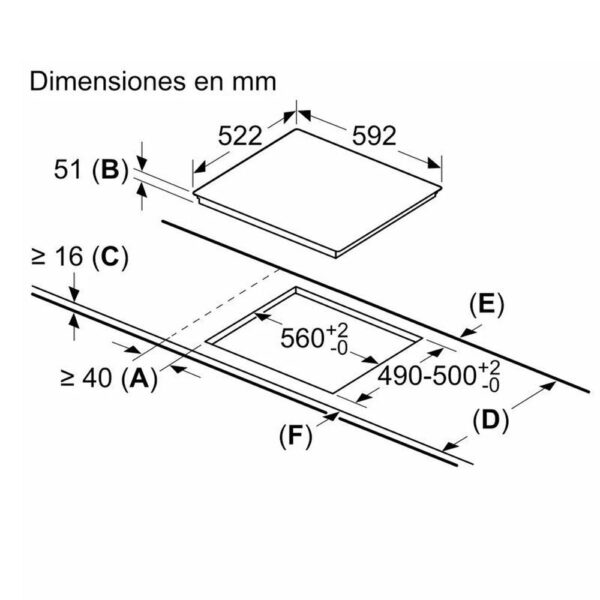 BALAY 3EB961LR - VITROCERAMICA INDUCCION 4 ZONAS COCCION ANCHO 60 CM - Imagen 2