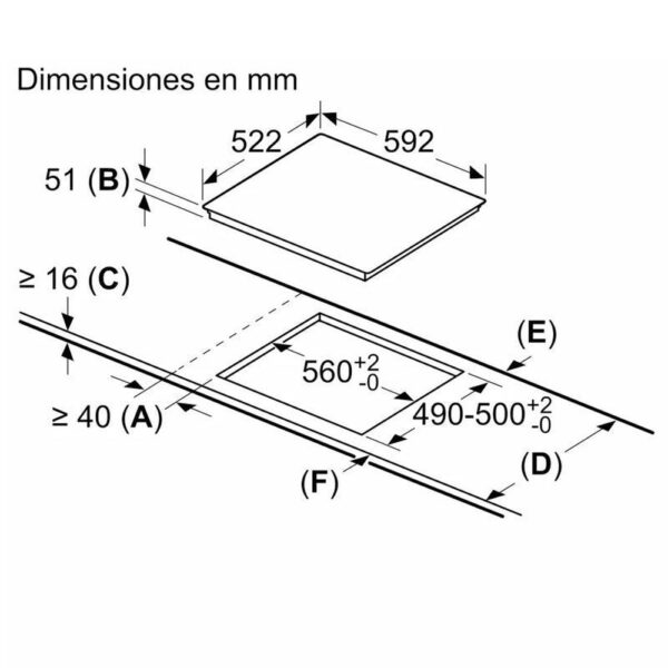 Balay 3EB864EN - Vitroceramica Induccion 3 Zonas Coccion Ancho 60 Cm - Imagen 2