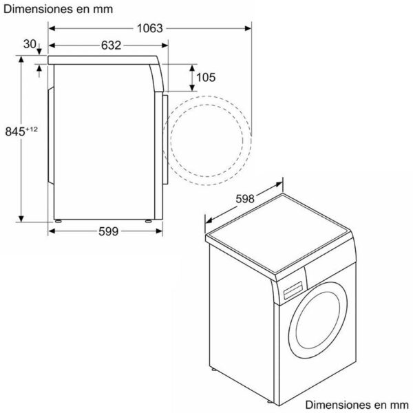Balay 3TS384BT - Lavadora Carga Frontal 8 Kg 1400 Rpm A Blanco - Imagen 2