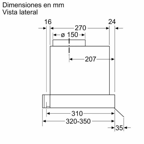 Balay 3BD896MN - Campana Integrable Ancho 86,2 Cm - Imagen 2