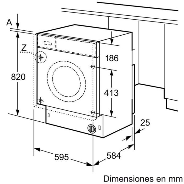 Balay 3TW777B - Lavadora Secadora Integrable 7/4 Kg 1400 Rpm E - Imagen 2
