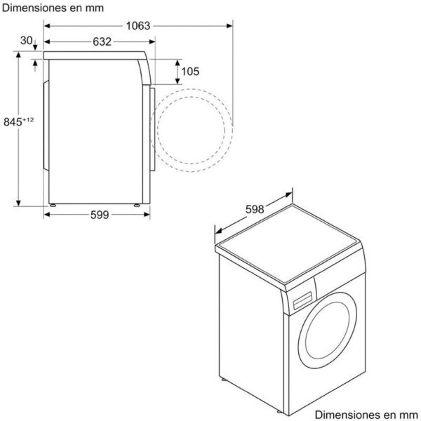 Balay 3TS995BP - Lavadora Carga Frontal 9 Kg 1400 Rpm A Blanco - Imagen 2