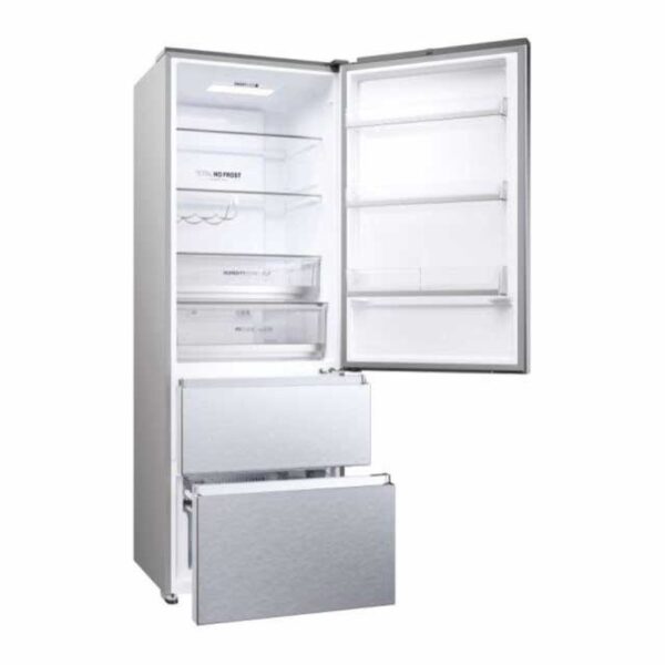Haier HTR5720ENMG - Frigorifico Combi Nofrost E Alto 200,6 Cm Ancho 70 Cm  Inox - Imagen 3