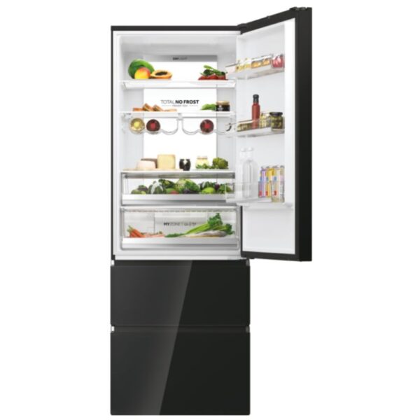 Haier HTW7720DNGB - Frigorifico Combi Nofrost D Alto 200,6 Cm  Ancho 70 Cm  Negro - Imagen 2