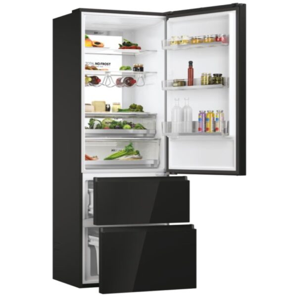Haier HTW7720DNGB - Frigorifico Combi Nofrost D Alto 200,6 Cm  Ancho 70 Cm  Negro - Imagen 5