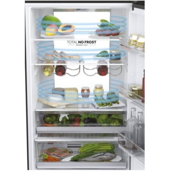 Haier HTW7720DNGB - Frigorifico Combi Nofrost D Alto 200,6 Cm  Ancho 70 Cm  Negro - Imagen 7