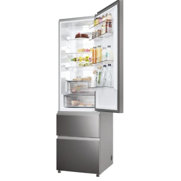 Haier HTW7620CNMP - Frigorifico Combi Nofrost C Alto 205 Cm. Ancho 59.5 Cm Inox - Imagen 4