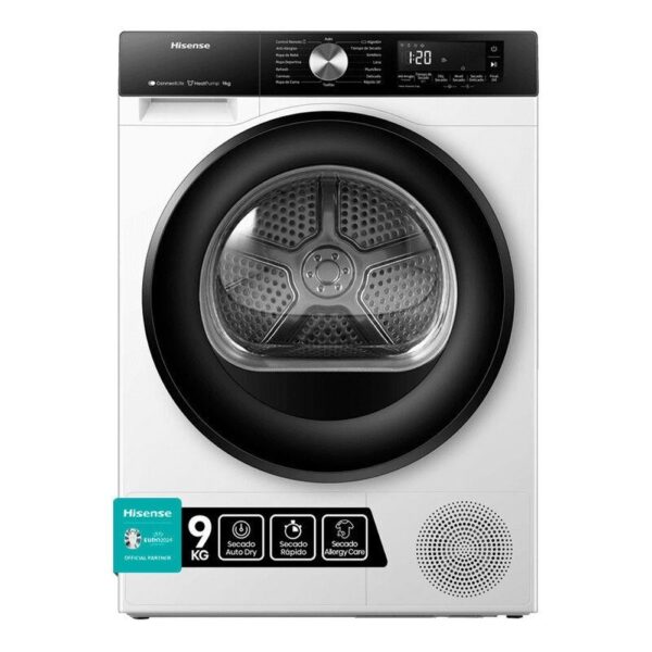 Hisense DH3S902BW3 - Secadora Con Bomba De Calor 9 Kg A+++ Blanco
