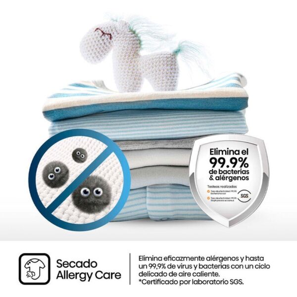 Hisense DH3S902BW3 - Secadora Con Bomba De Calor 9 Kg A+++ Blanco - Imagen 8