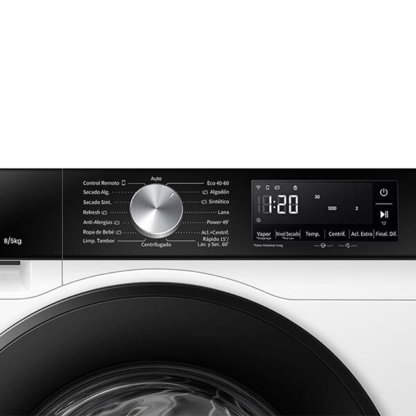 Hisense WD3S8043BW3 - Lavadora Secadora 8/5 Kg 1400 Rpm A Blanco - Imagen 3