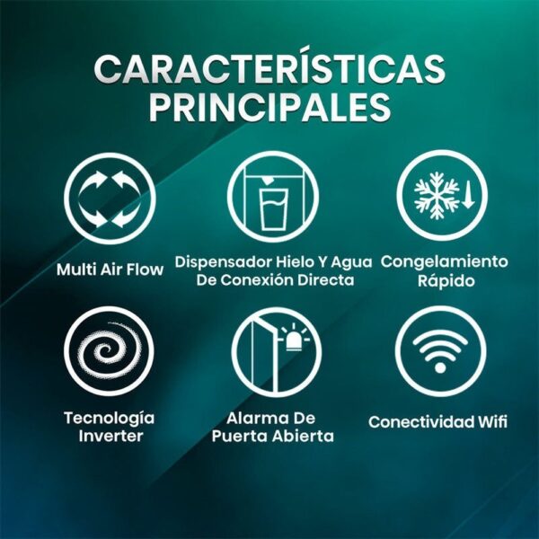 HISENSE RS818N4IIE1 - FRIGORIFICO AMERICANO NOFROST E INOX - Imagen 5