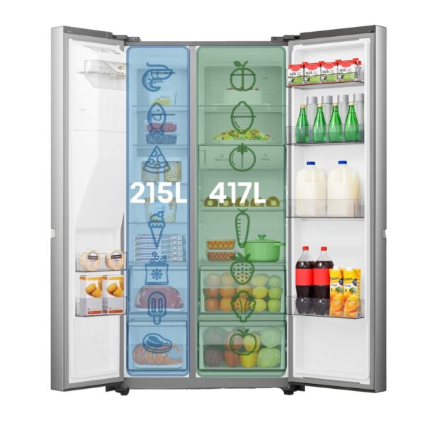 Hisense RS818N4TIC - Frigorifico Americano C Inox - Imagen 4