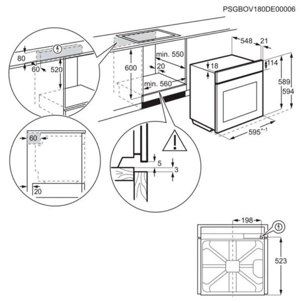 Electrolux EOF3H54X - Horno Multifuncion Inox - Imagen 2