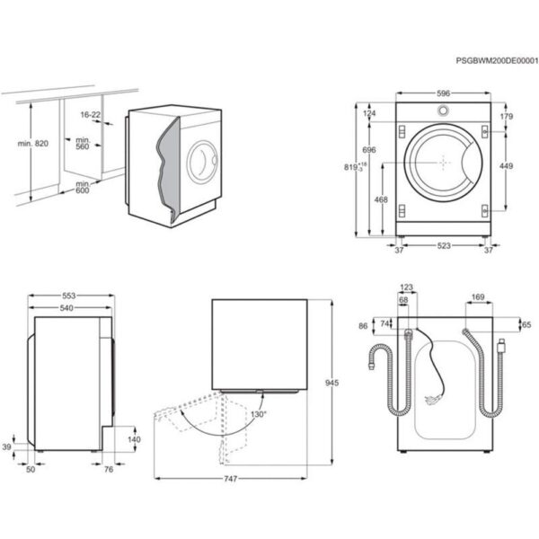 Electrolux EN7F4722AN - Lavadora Integrable 7 Kg D 1200 Rpm - Imagen 2