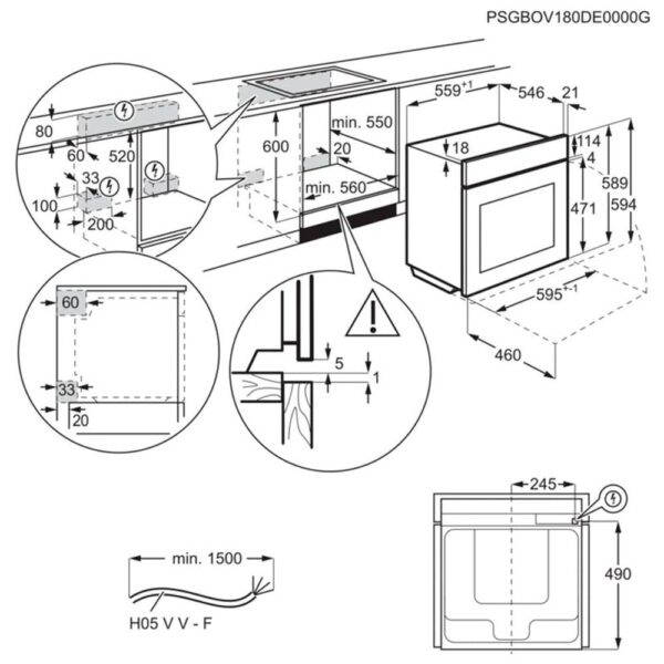 Aeg BPE546360M - Horno Pirolitico Multifuncion Inox - Imagen 2