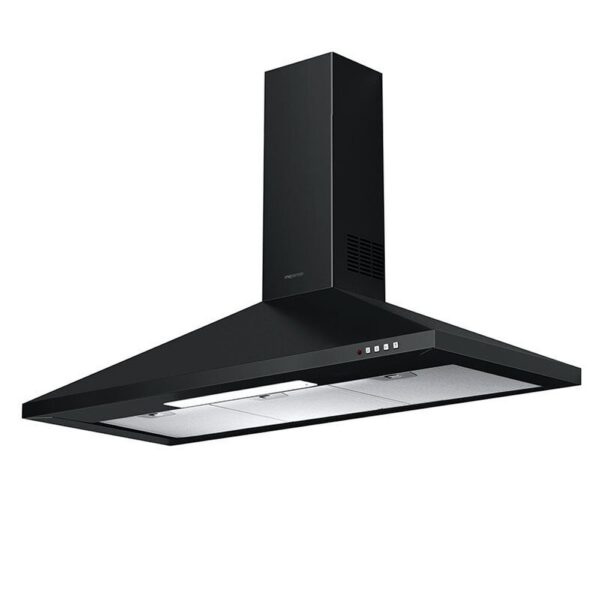 MEPAMSA GAVIA 90 NEGRA - CAMPANA CHIMENEA ANCHO 90 CM NEGRA