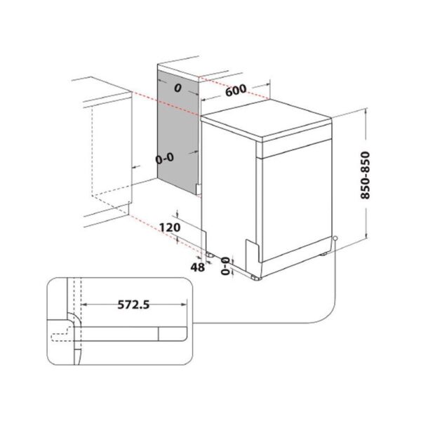 Whirlpool WFC 3C34 P X - Lavavajillas 60 Cm D 14 Cubiertos Inox - Imagen 2