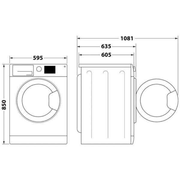 Whirlpool FFWDD 1074269 BV SPT - Lavadora Secadora 10/7 Kg 1400 Rpm D Blanco - Imagen 2