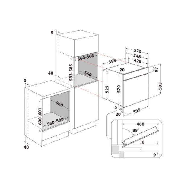 Whirlpool OMR58RR1X - Horno Pirolitico Multifuncion Inox - Imagen 2