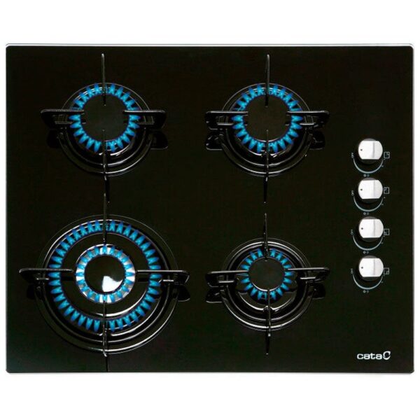 CATA CIB 6031 BK - ENCIMERA DE GAS 08068400 4 ZONAS COCCION ANCHO 60 CM C/MANDOS GB