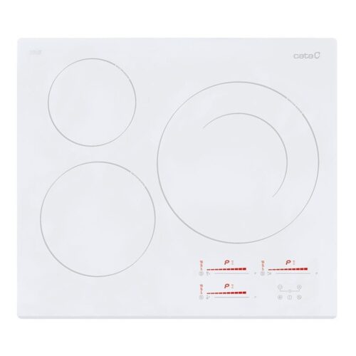 Cata INSB 6030 WH - Vitroceramica Induccion 3 Zonas Coccion Ancho 59 Cm