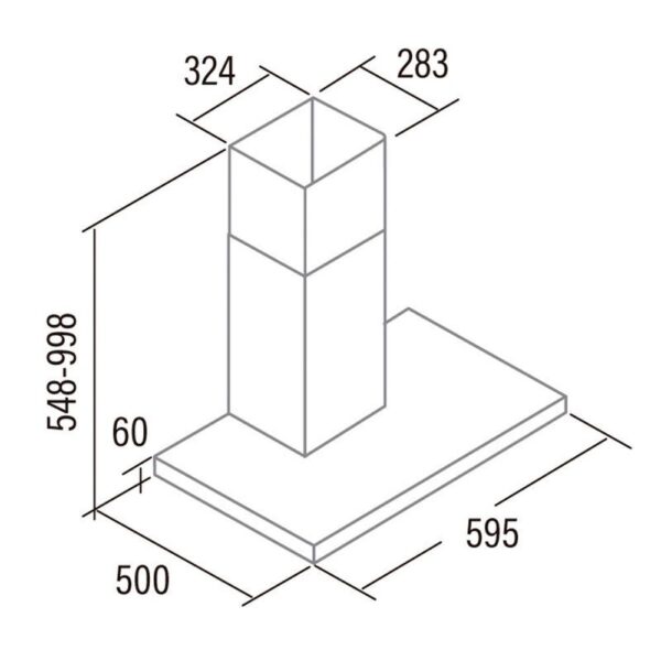 Cata ST-6000 X - Campana Chimenea Ancho 60 Cm Inox - Imagen 2