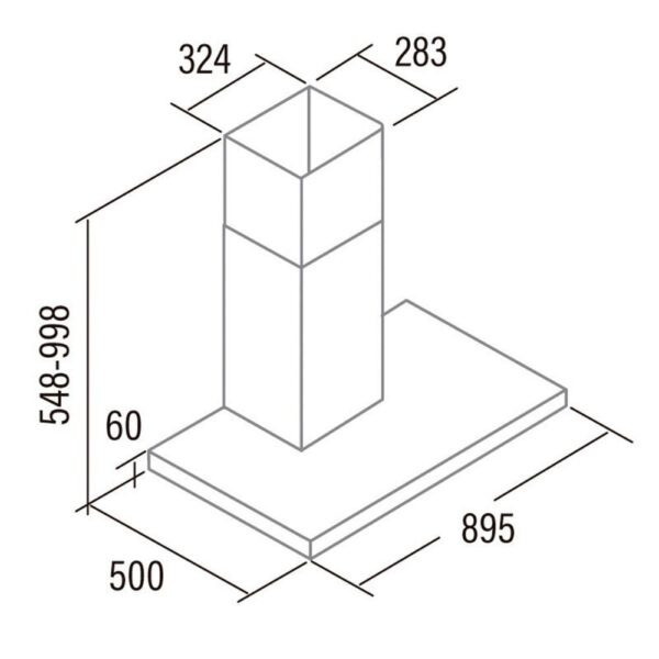 Cata ST-9000 X - Campana Chimenea Ancho 90 Cm Inox - Imagen 2