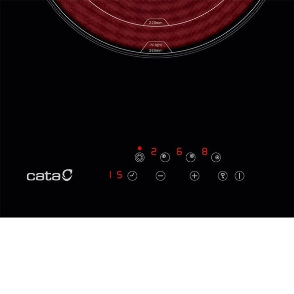 Cata TT 6003 E-TECH - Vitroceramica Independiente Radiantes 4 Zonas Coccion Ancho 59 Cm - Imagen 4