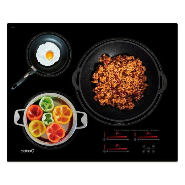 Cata INSB 6032 BK 08063404 - Vitroceramica Induccion 3 Zonas Coccion Ancho 63 Cm - Imagen 4