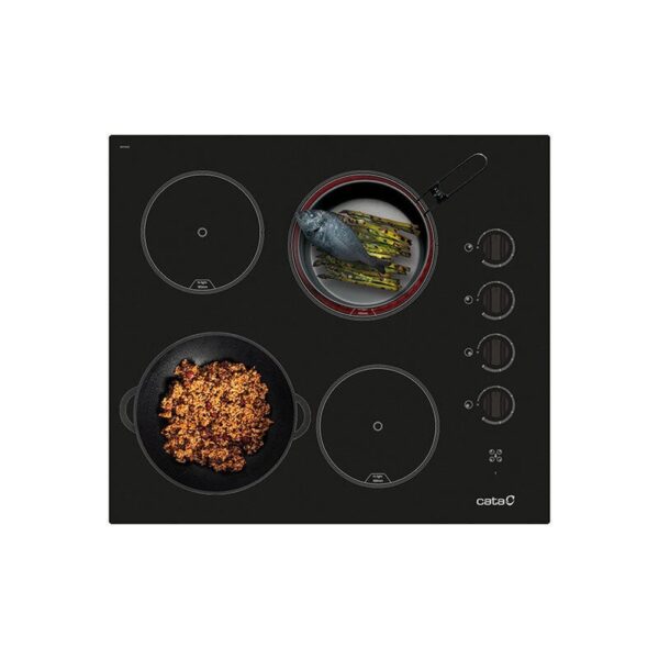 Cata 604 HVI /C - Vitroceramica Independiente Radiantes 4 Zonas Coccion Ancho 60 Cm - Imagen 4