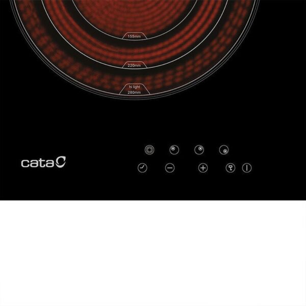 Cata TT 5003/G - Vitroceramica Independiente Radiantes 3 Zonas Coccion Ancho 60 Cm Fondo 43,5 Cm - Imagen 5